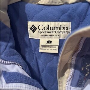 Columbia Women's Light Blue and Beige Outdoor Jacket